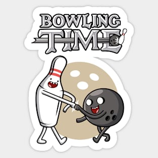 Bowling Time Sticker